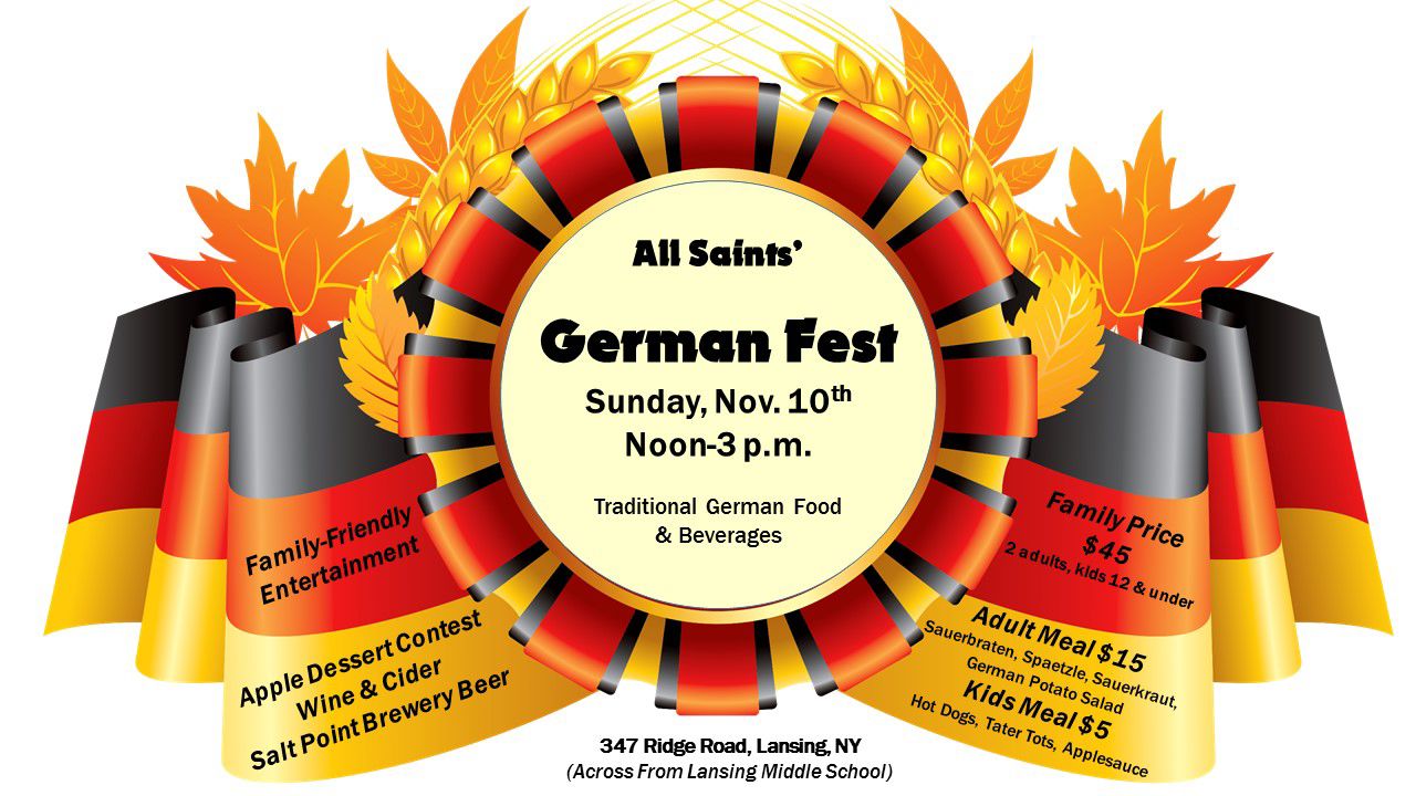 All Saints' Nov. 10th German Fest